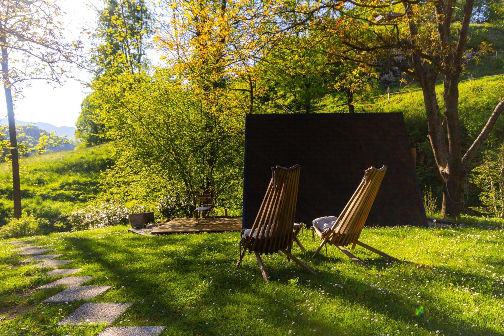 Resort Pod Orehi - Bled - Apartma & Glamping & Savna Exteriör bild